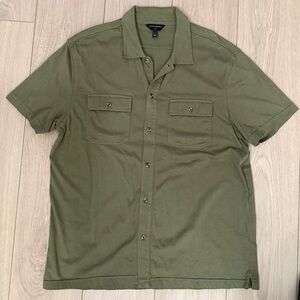 Banana Republic Casual Olive Button Down Shirt